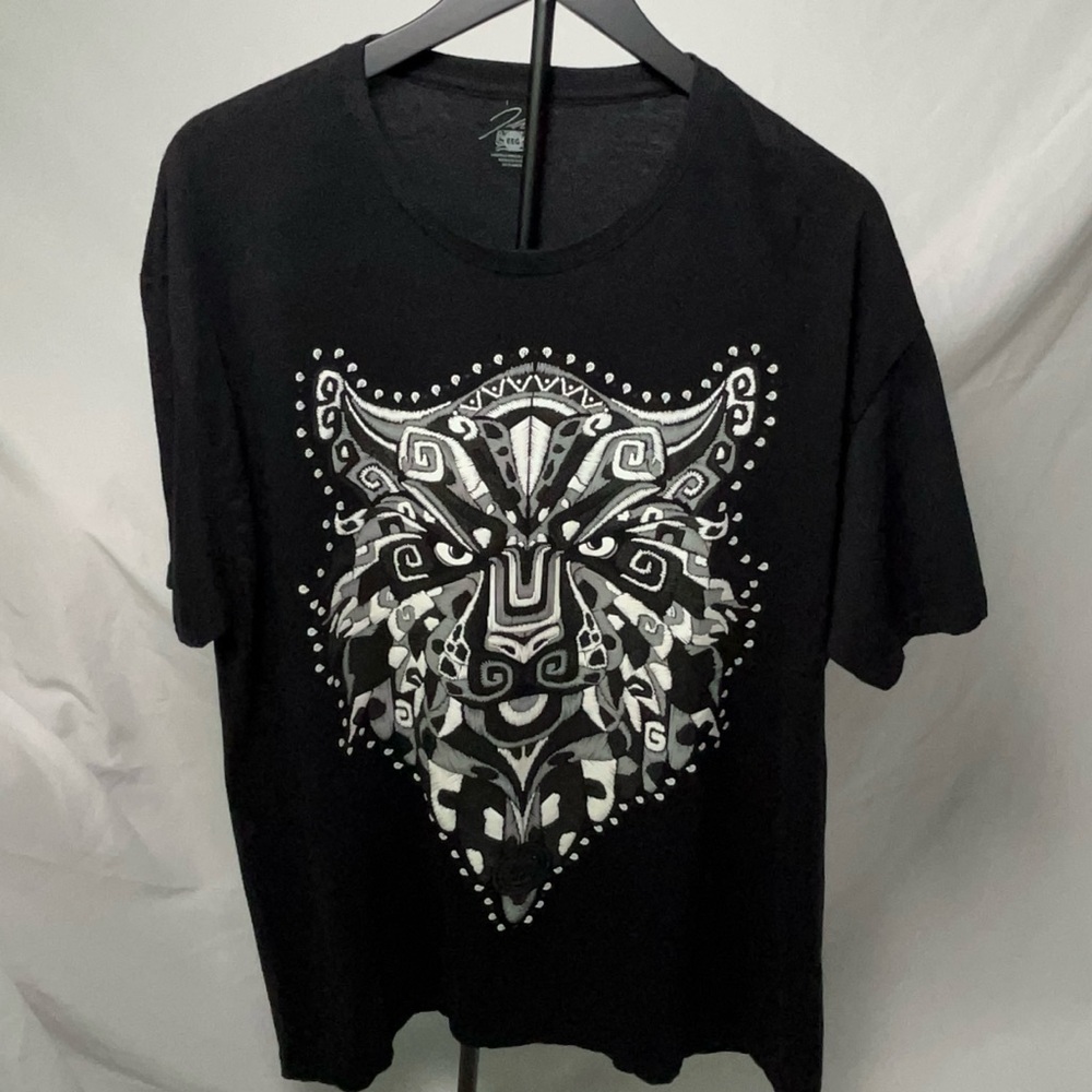 Black T-Shirt with Green Logo